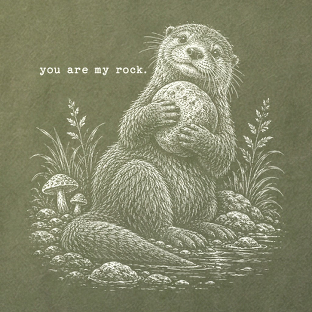 Otter You are My Rock Cotton T-Shirt