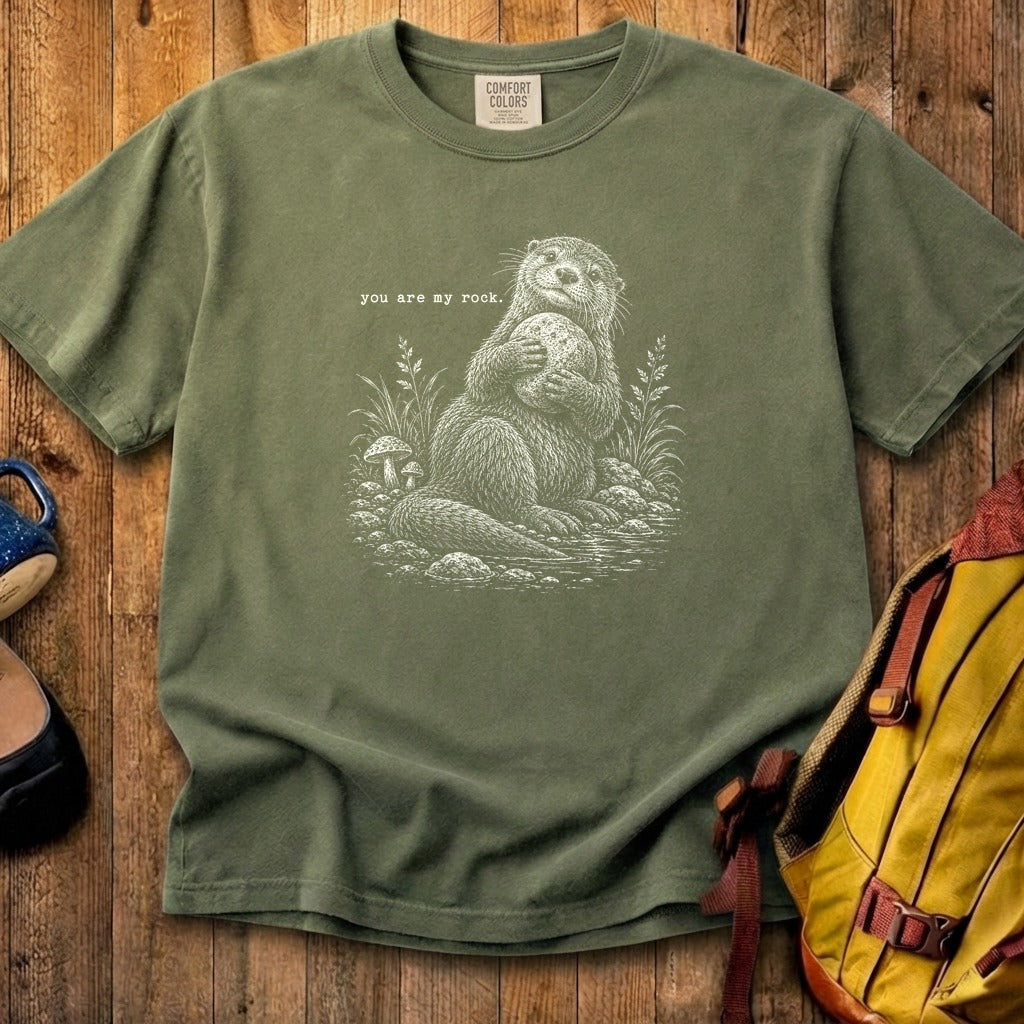 Otter You are My Rock Cotton T-Shirt