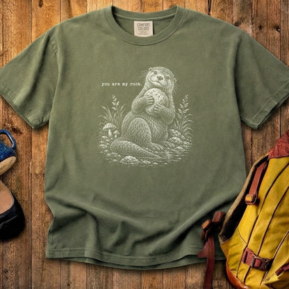 Otter You are My Rock Cotton T-Shirt