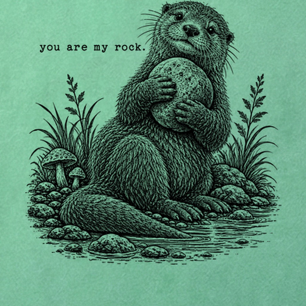 Otter You are My Rock Cotton T-Shirt