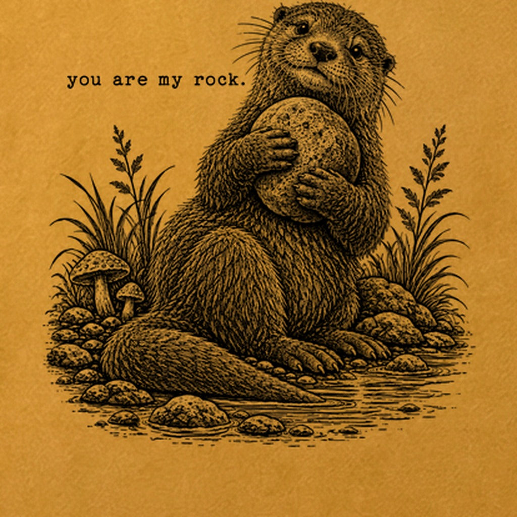 Otter You are My Rock Cotton T-Shirt