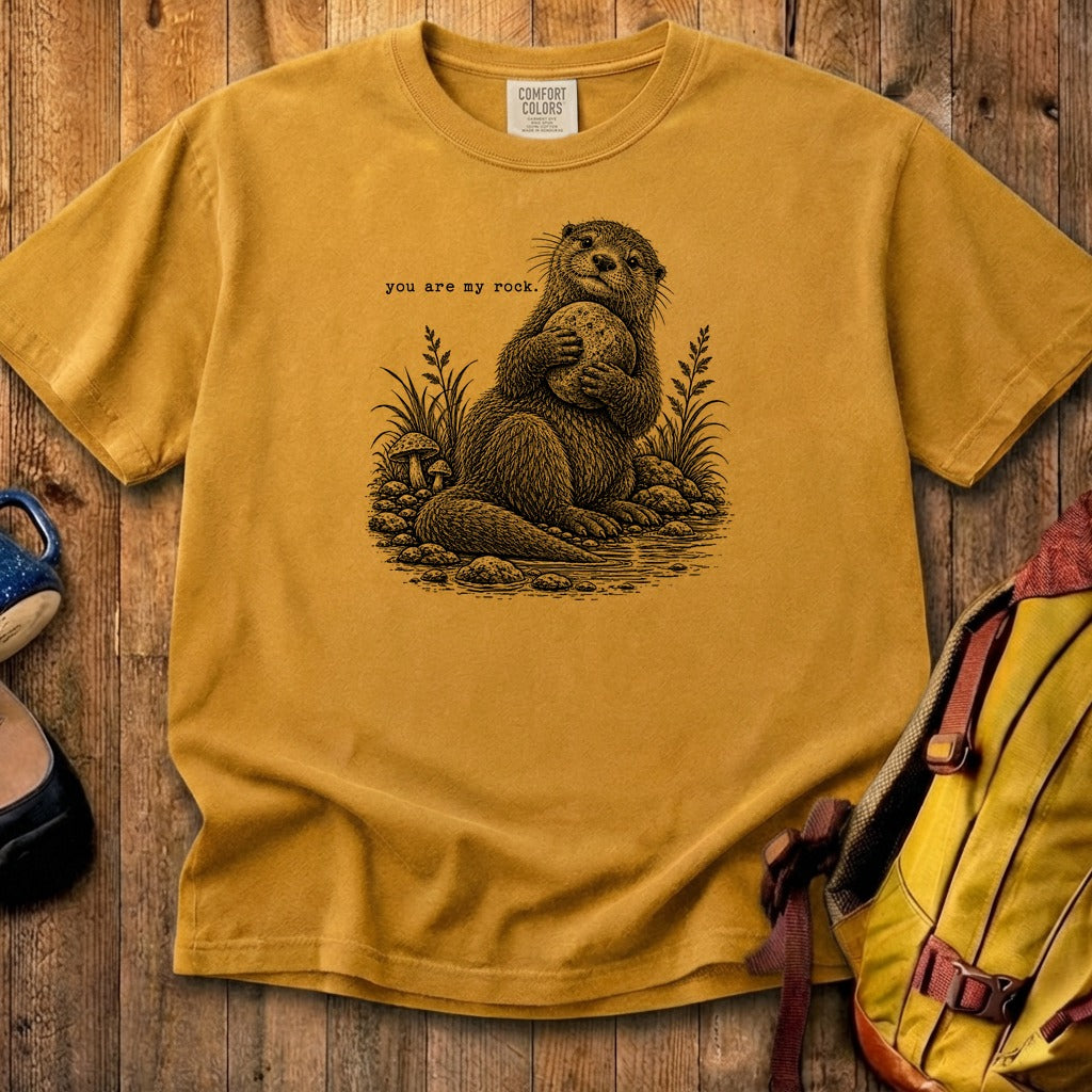 Otter You are My Rock Cotton T-Shirt