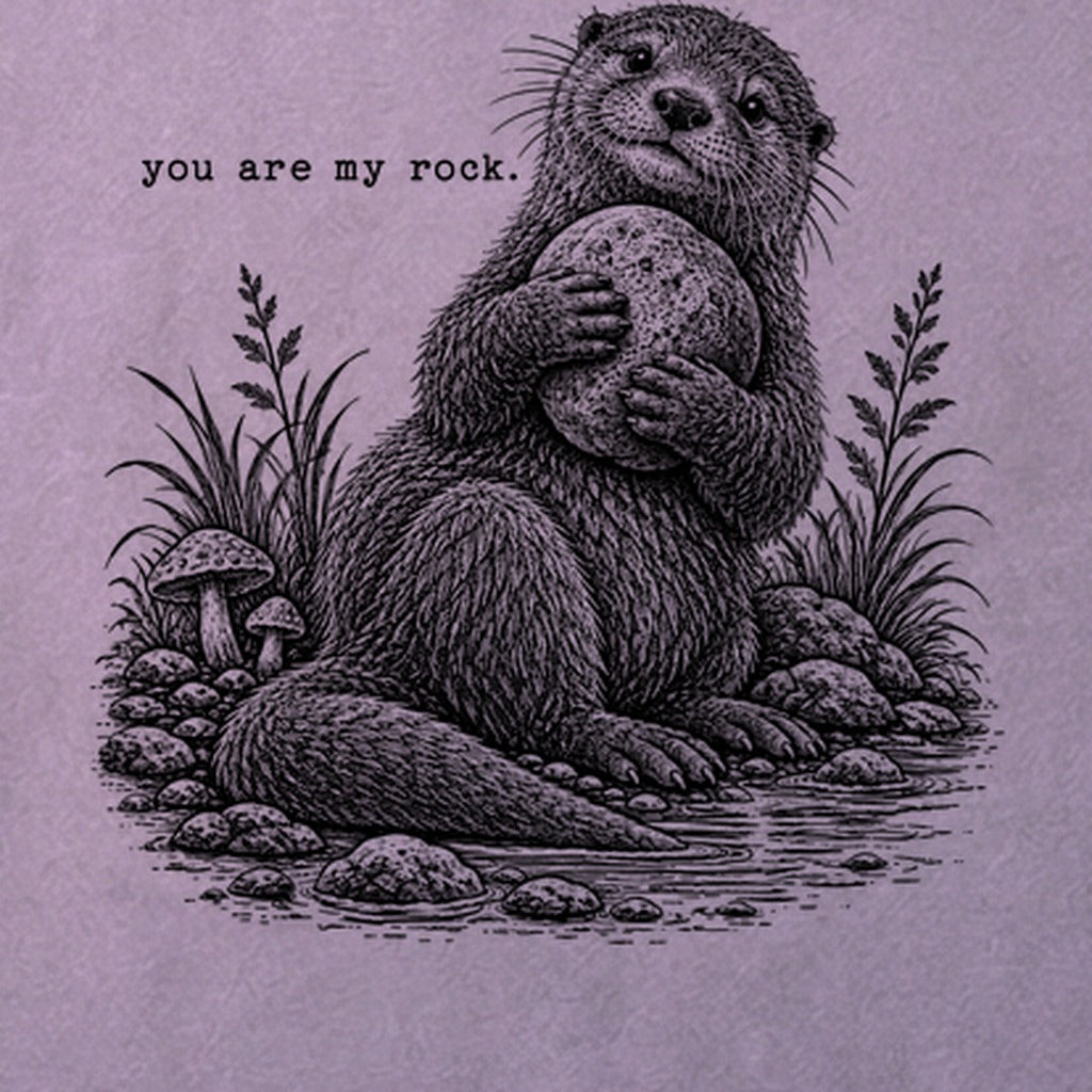 Otter You are My Rock Cotton T-Shirt