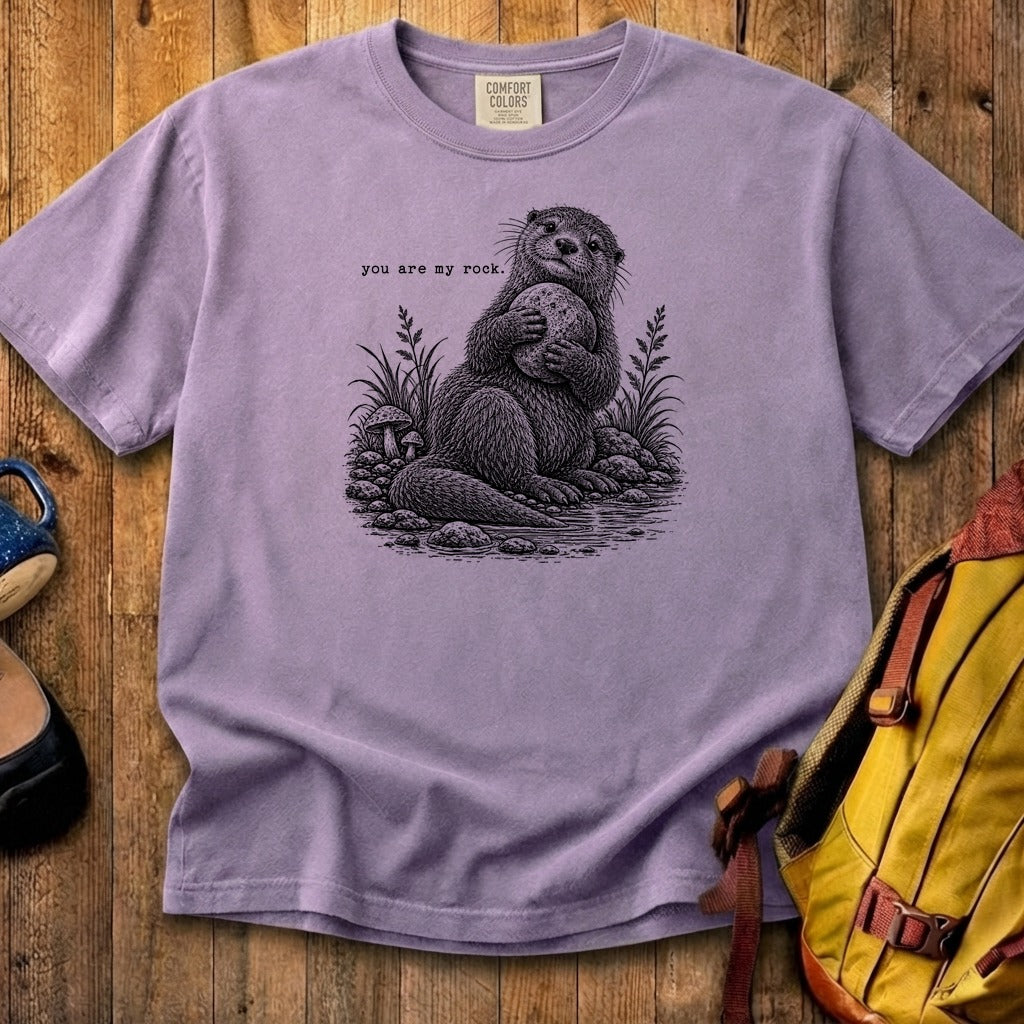 Otter You are My Rock Cotton T-Shirt