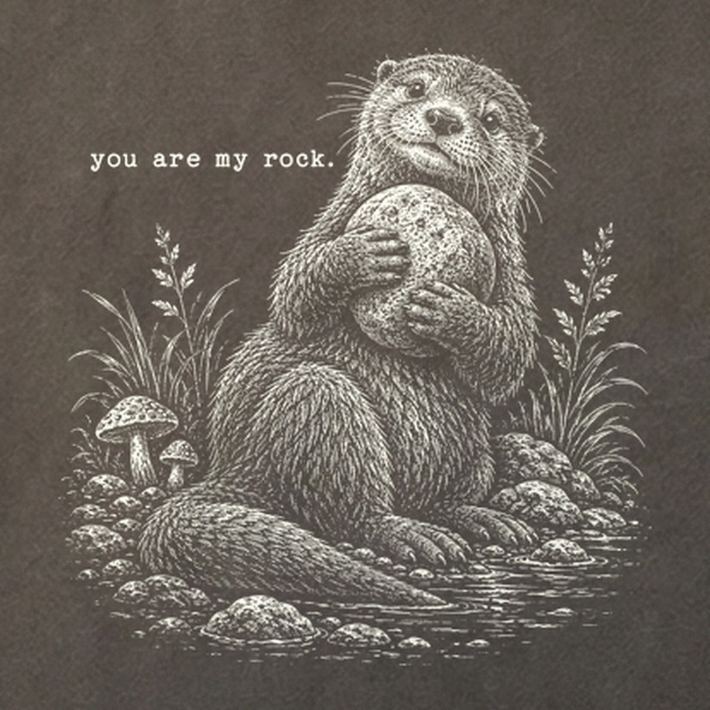Otter You are My Rock Cotton T-Shirt