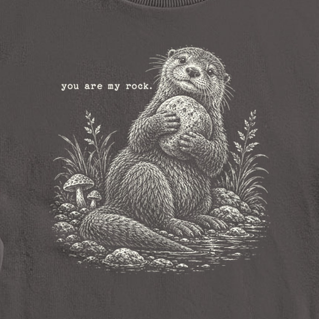Otter You are My Rock Crewneck Sweatshirt