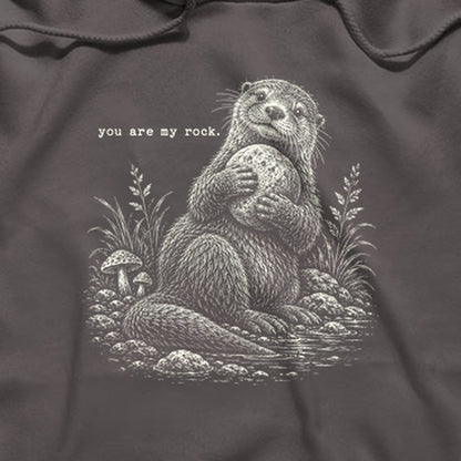 Otter You are My Rock Hoodie