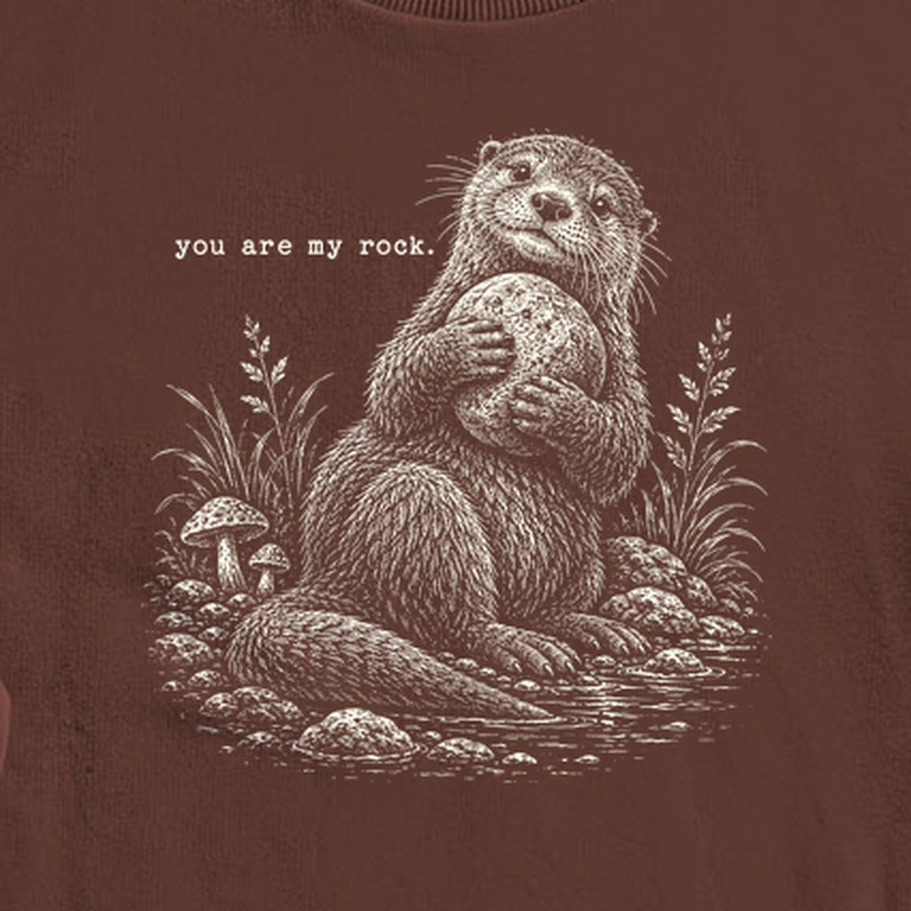 Otter You are My Rock Crewneck Sweatshirt