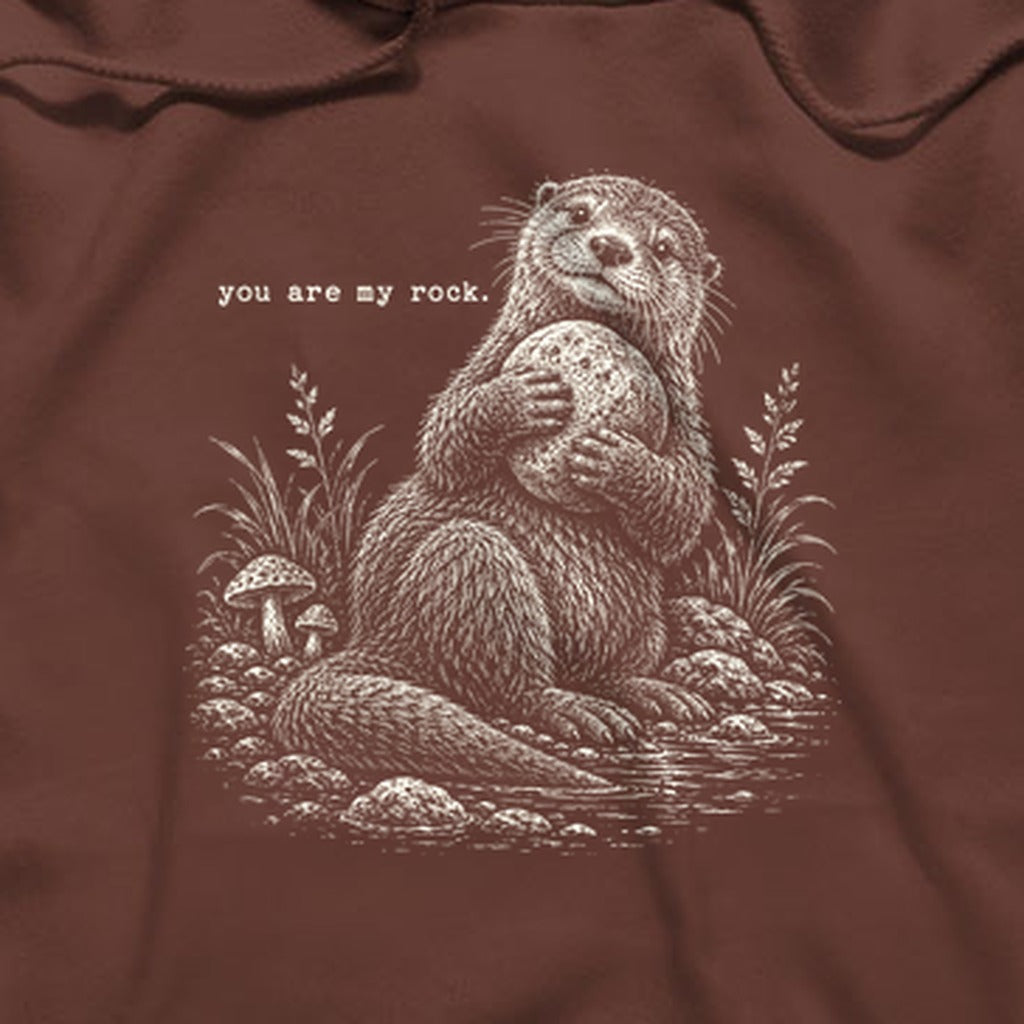 Otter You are My Rock Hoodie