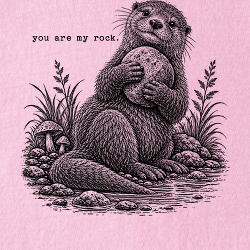 Otter You are My Rock Kids Cotton T-Shirt