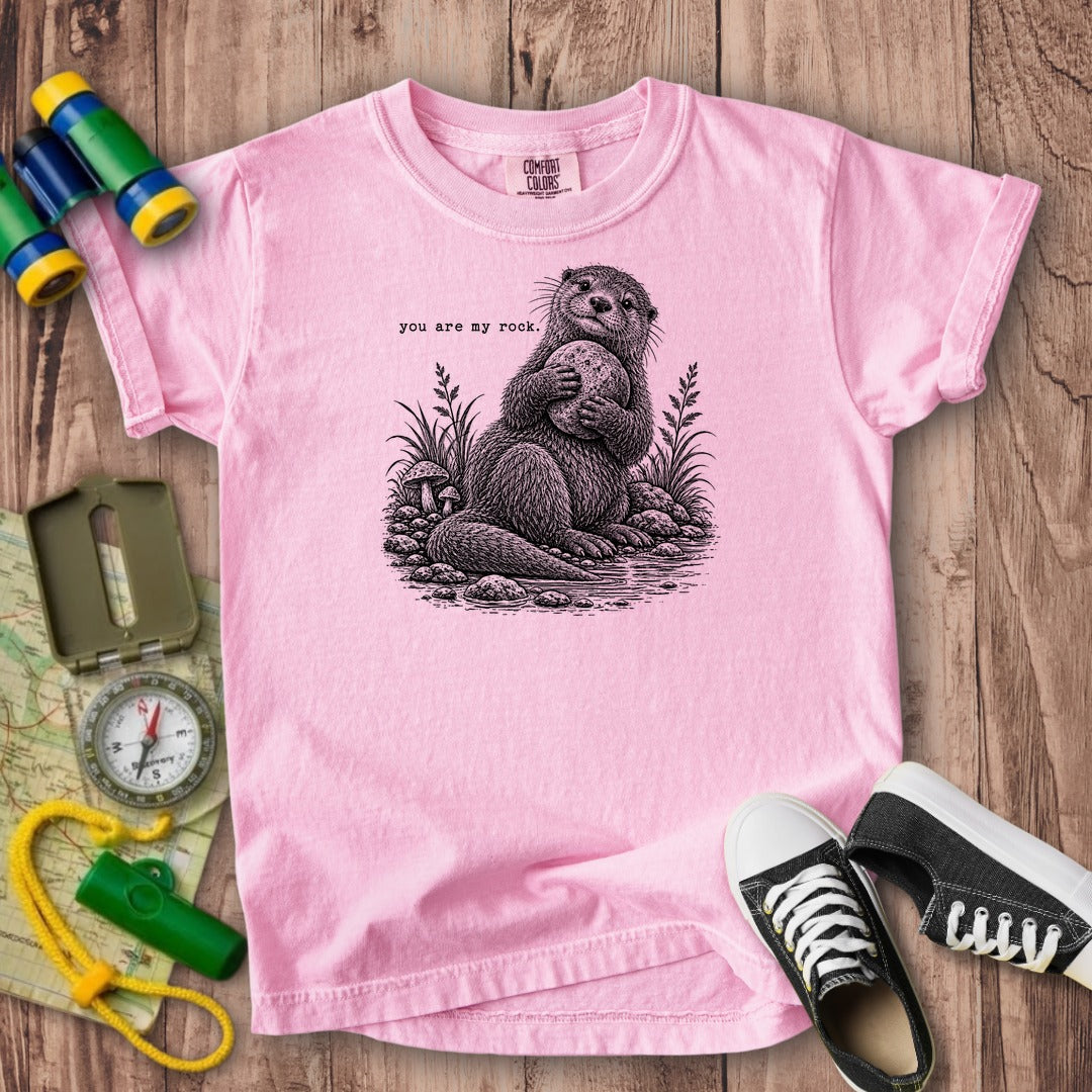 Otter You are My Rock Kids Cotton T-Shirt