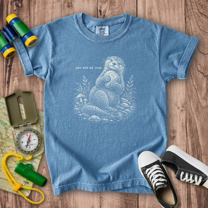 Otter You are My Rock Kids Cotton T-Shirt