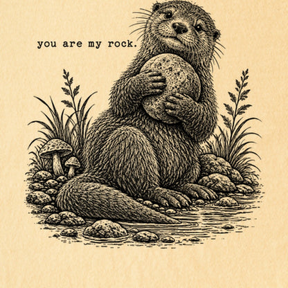 Otter You are My Rock Kids Cotton T-Shirt