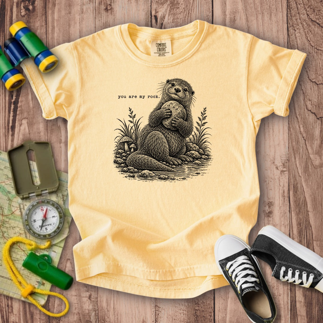 Otter You are My Rock Kids Cotton T-Shirt