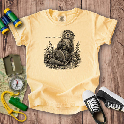 Otter You are My Rock Kids Cotton T-Shirt