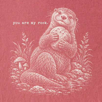 Otter You are My Rock Kids Cotton T-Shirt