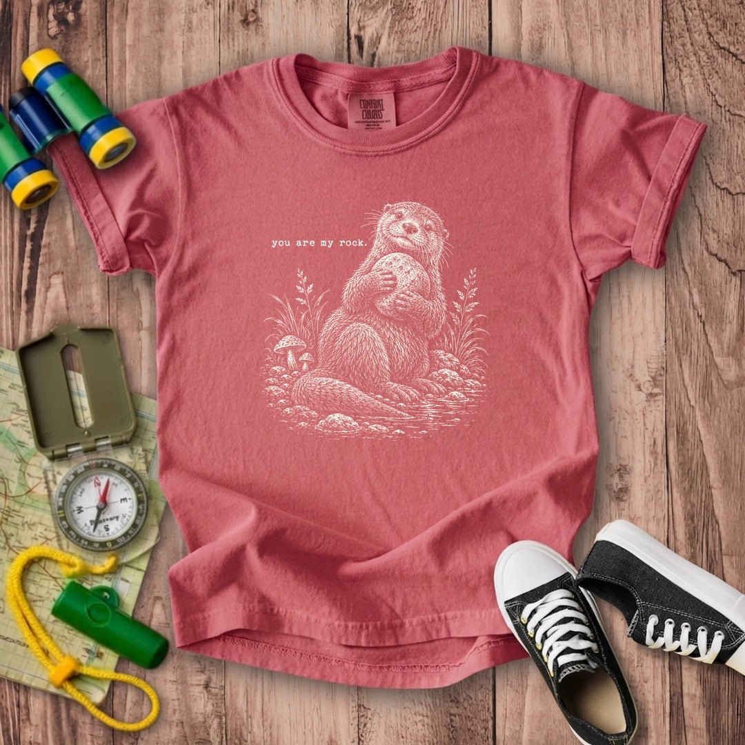 Otter You are My Rock Kids Cotton T-Shirt