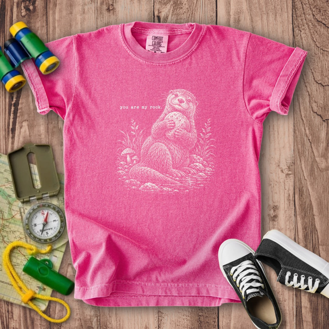 Otter You are My Rock Kids Cotton T-Shirt