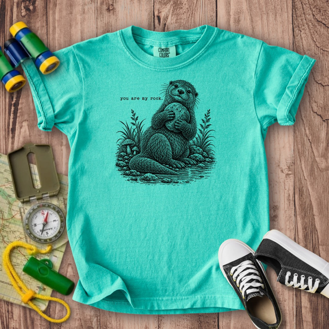 Otter You are My Rock Kids Cotton T-Shirt