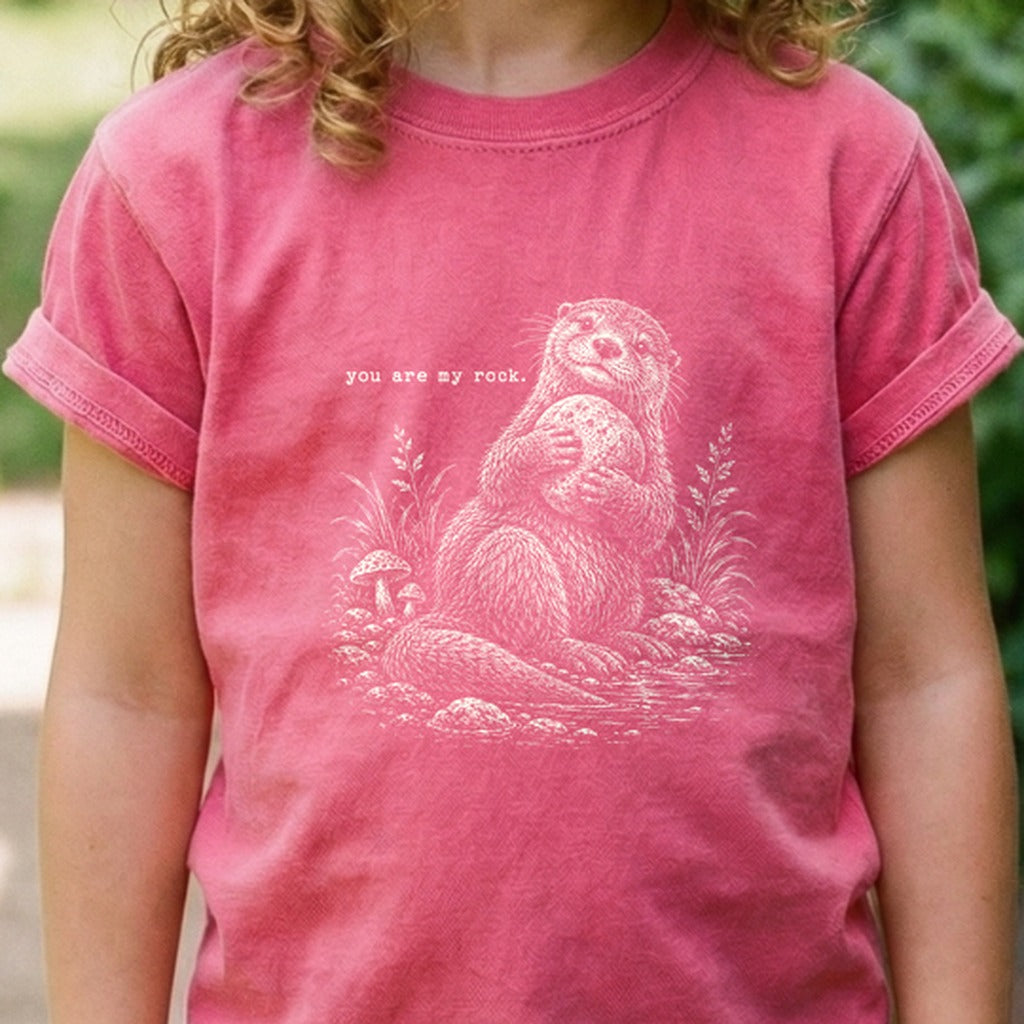 Otter You are My Rock Kids Cotton T-Shirt