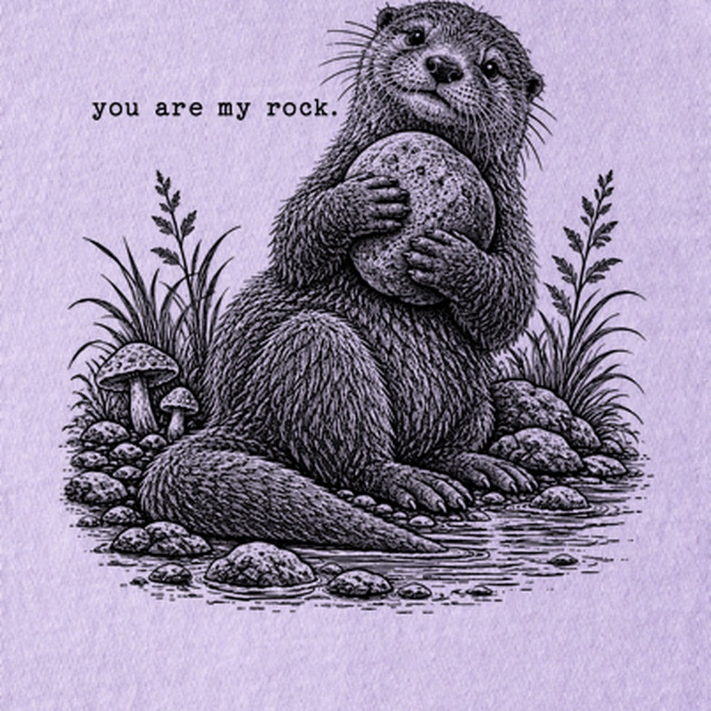 Otter You are My Rock Kids Cotton T-Shirt