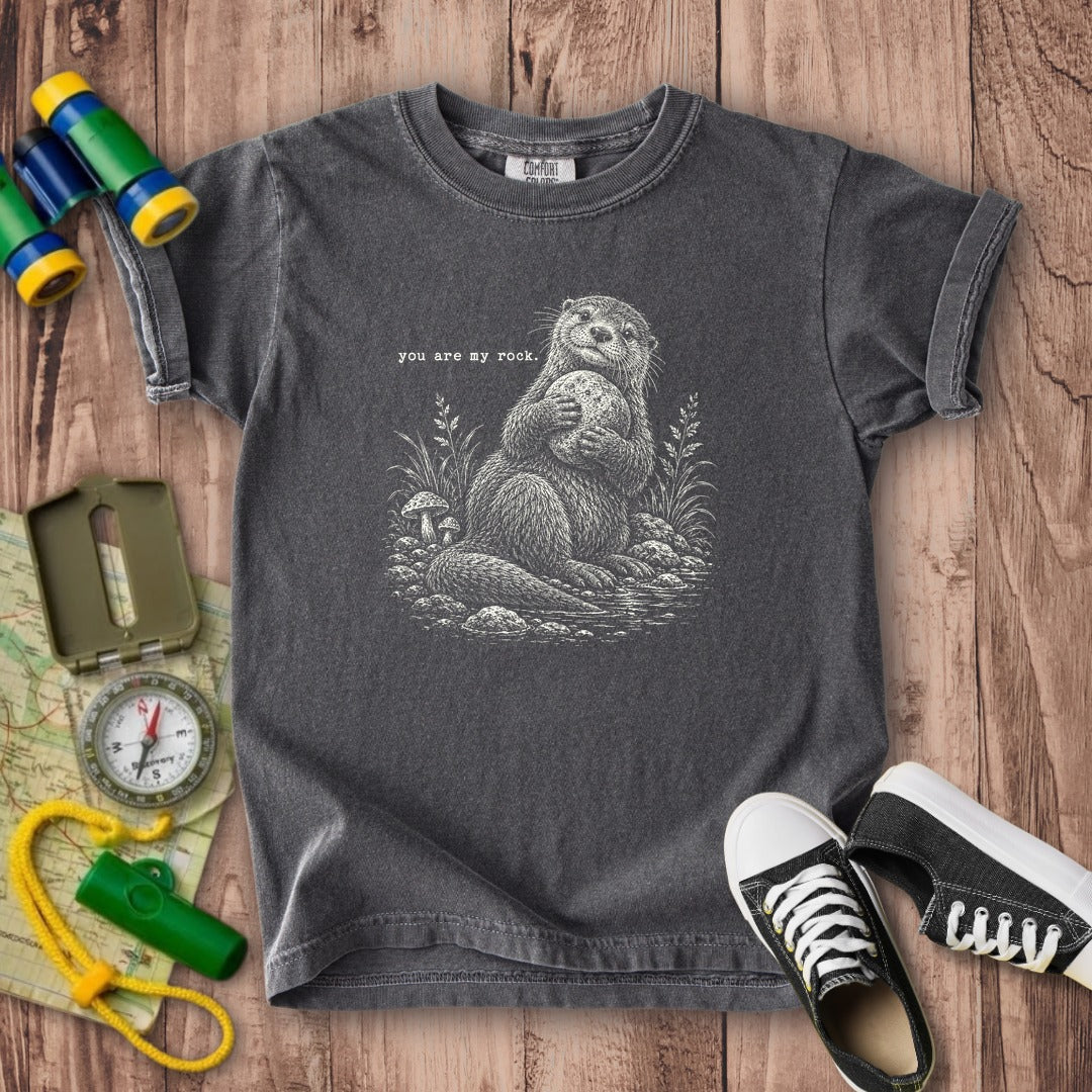 Otter You are My Rock Kids Cotton T-Shirt