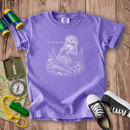 Otter You are My Rock Kids Cotton T-Shirt