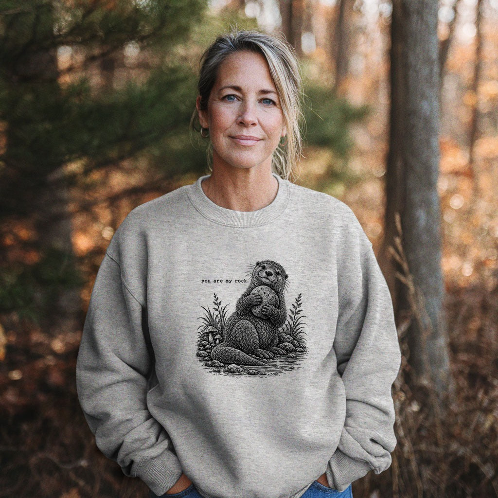 Otter You are My Rock Crewneck Sweatshirt