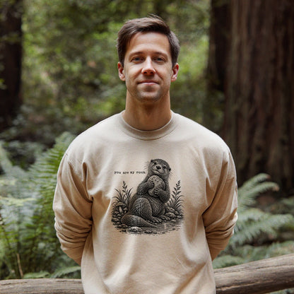 Otter You are My Rock Crewneck Sweatshirt