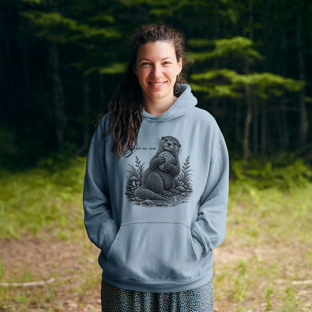 Otter You are My Rock Hoodie