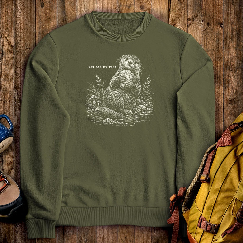 Otter You are My Rock Crewneck Sweatshirt
