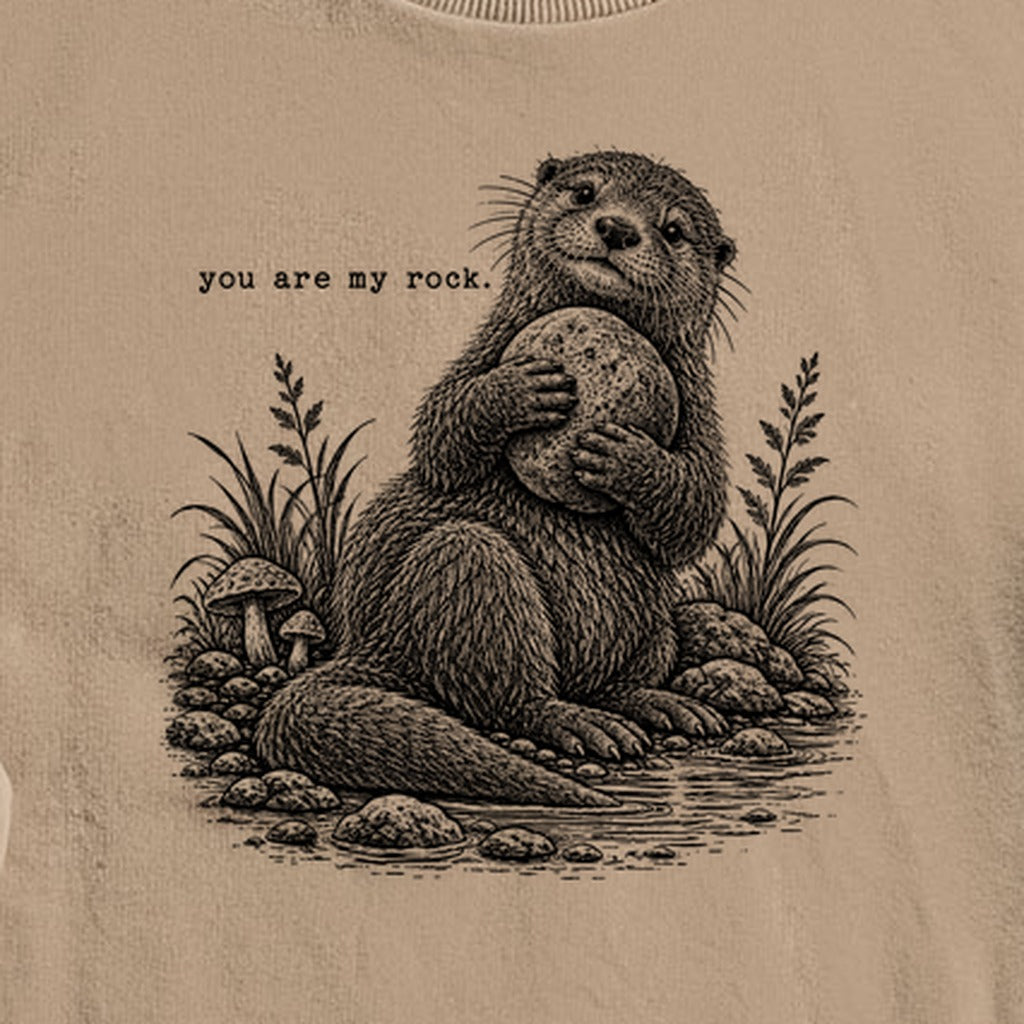 Otter You are My Rock Crewneck Sweatshirt