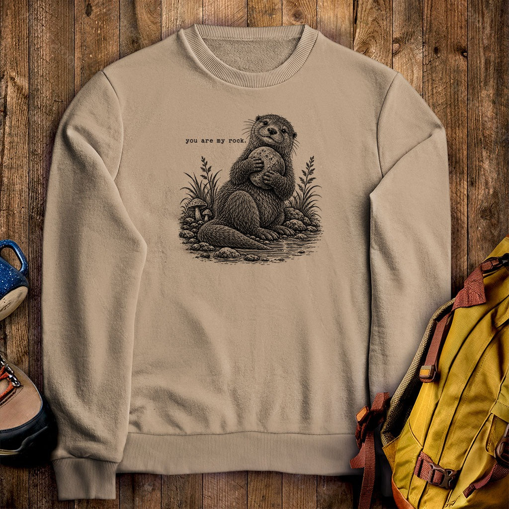 Otter You are My Rock Crewneck Sweatshirt