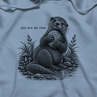 Otter You are My Rock Hoodie