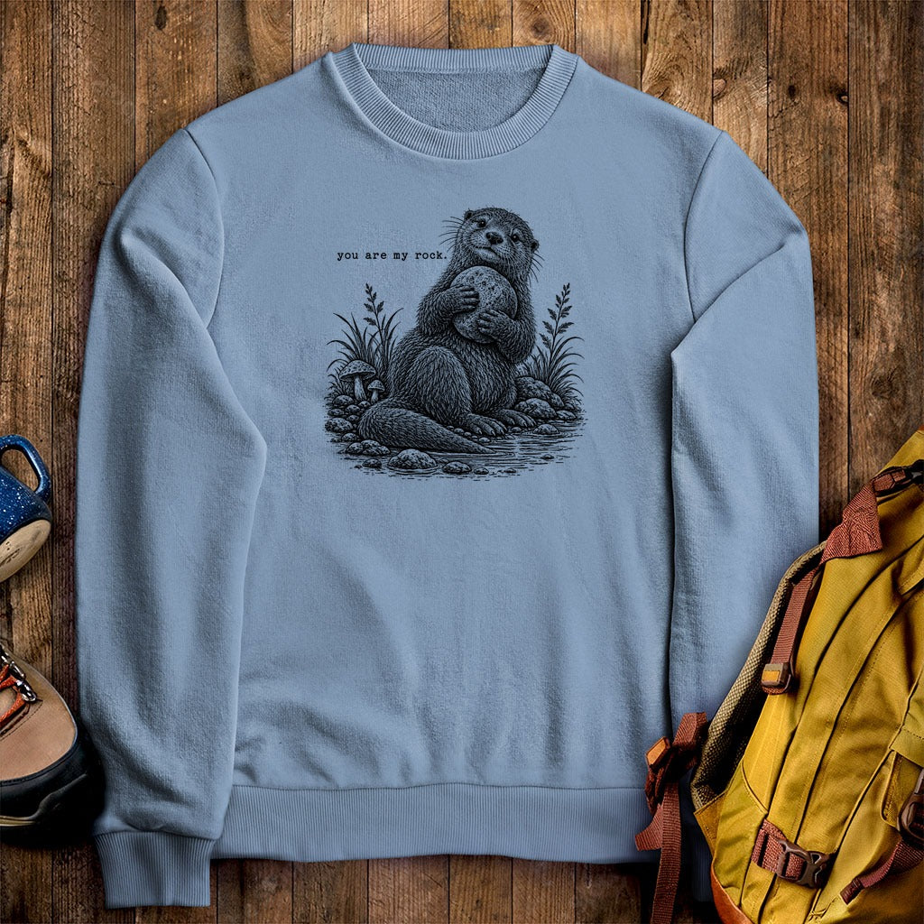Otter You are My Rock Crewneck Sweatshirt