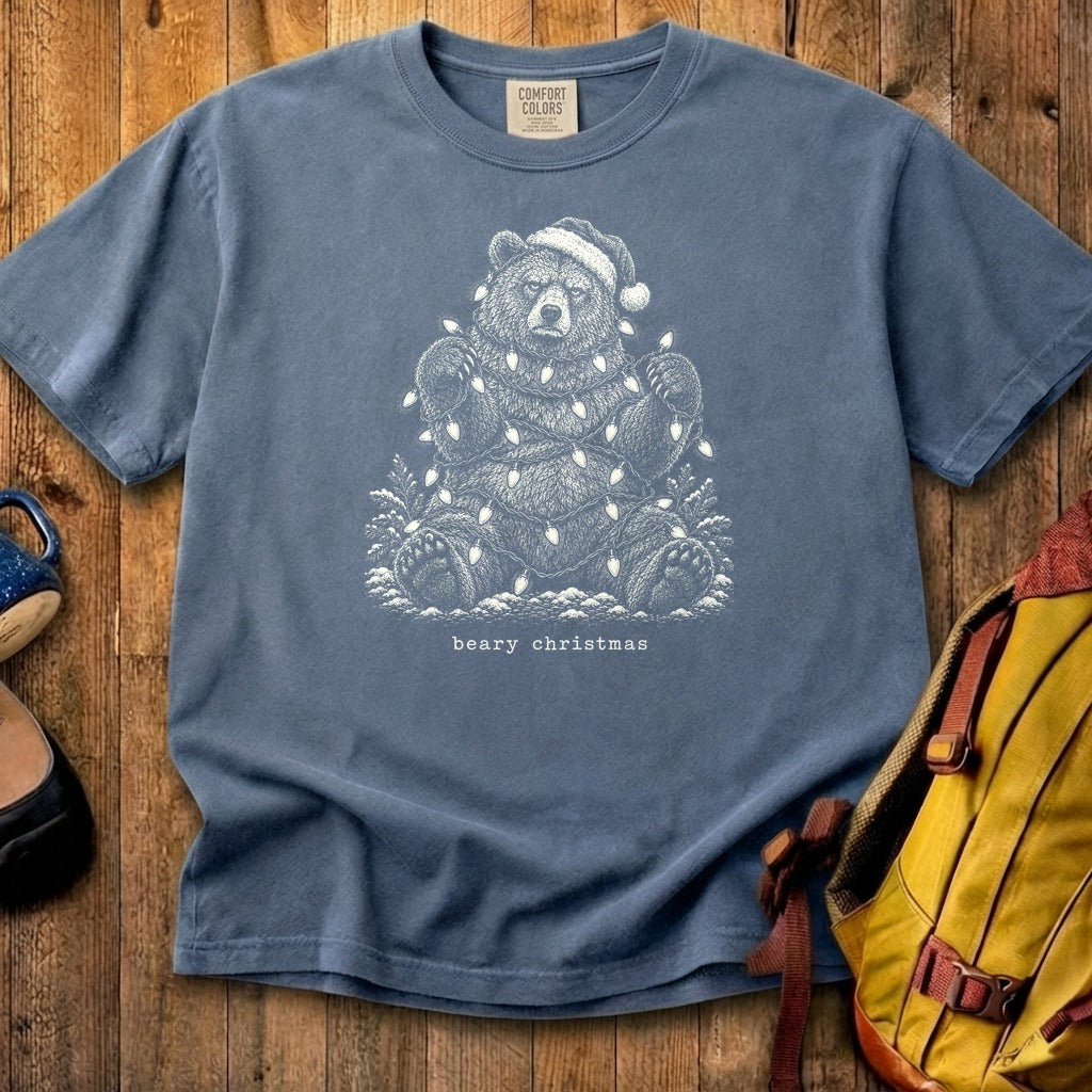 Beary Christmas Cotton T-Shirt