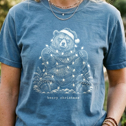 Beary Christmas Cotton T-Shirt