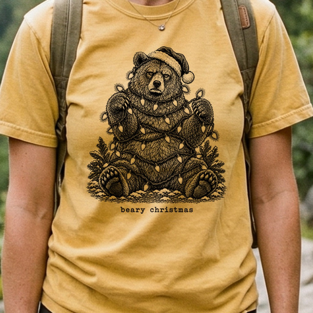 Beary Christmas Cotton T-Shirt