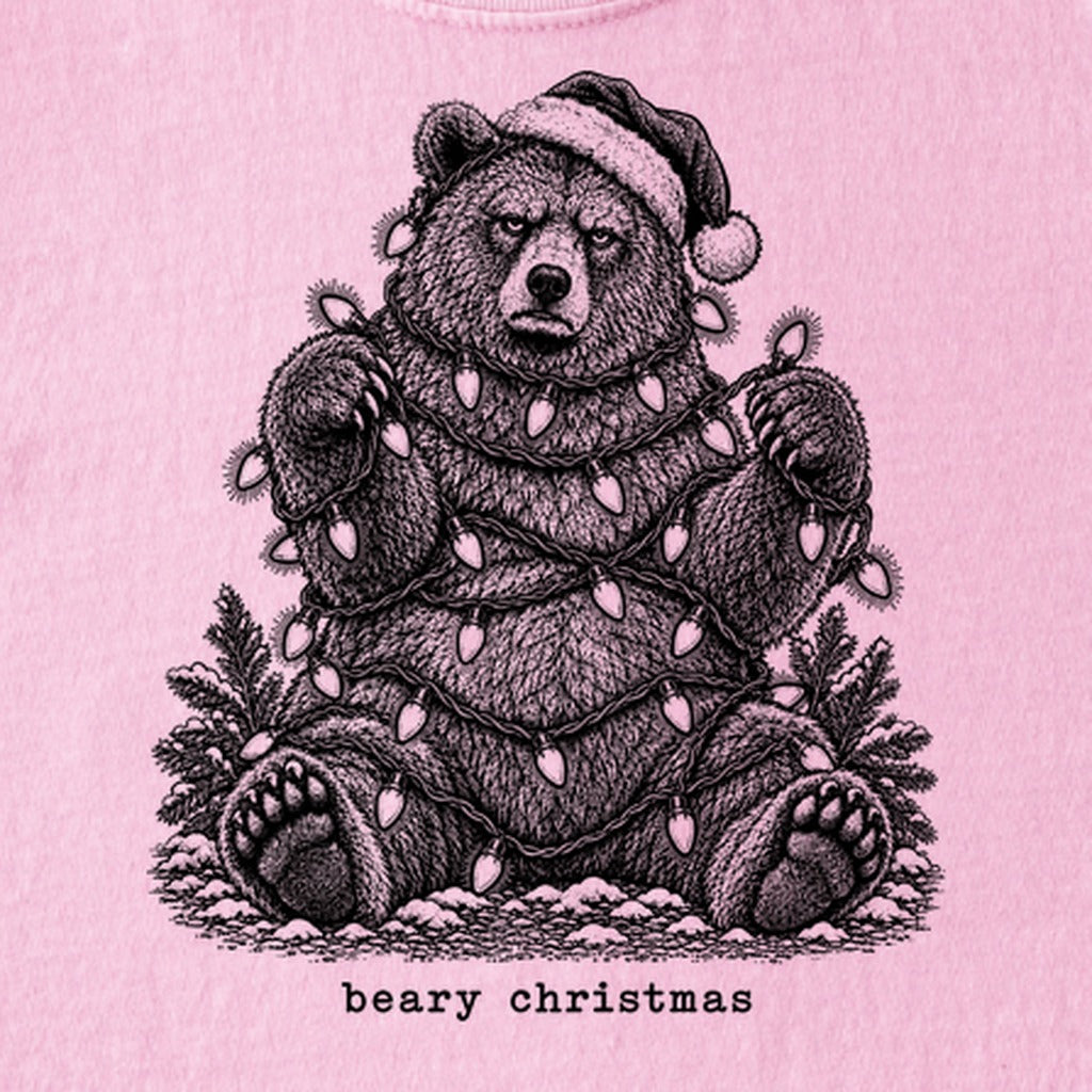 Beary Christmas Kids Cotton T-Shirt