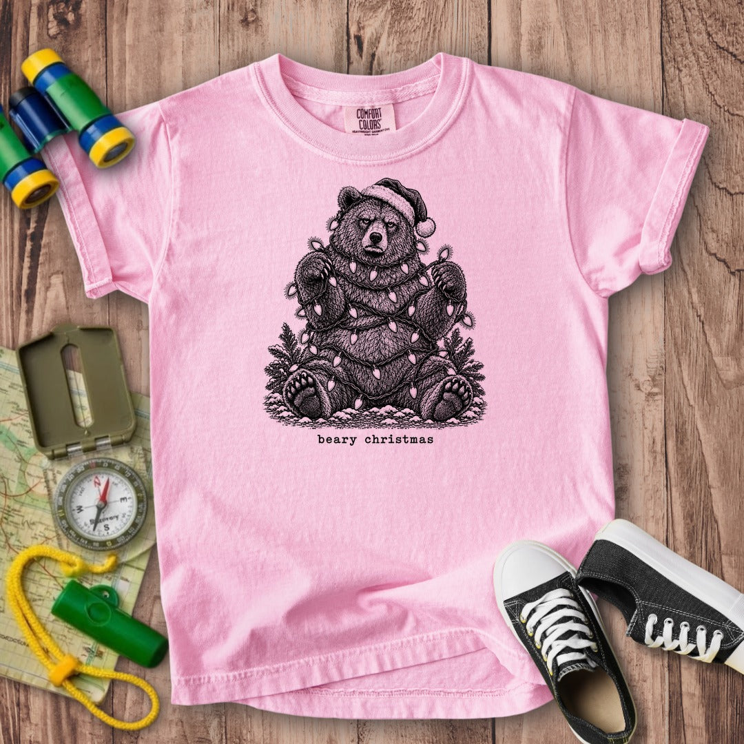 Beary Christmas Kids Cotton T-Shirt
