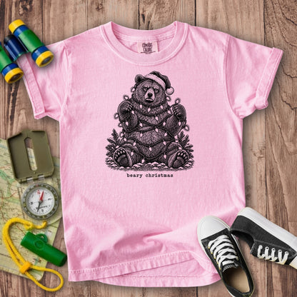 Beary Christmas Kids Cotton T-Shirt