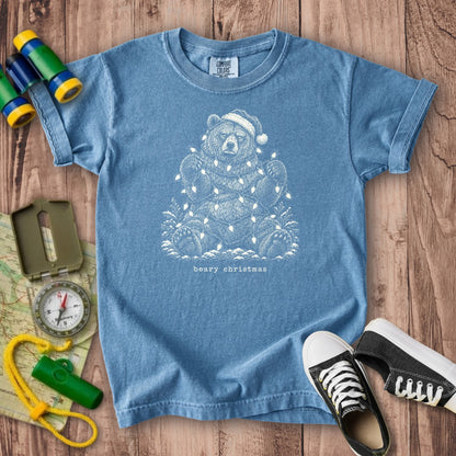 Beary Christmas Kids Cotton T-Shirt