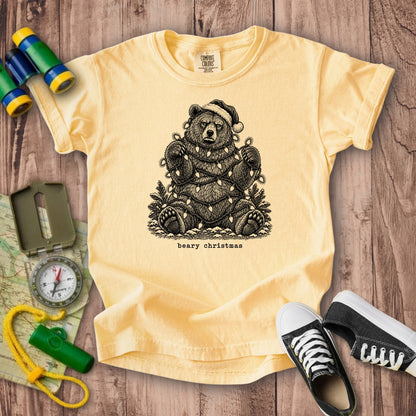 Beary Christmas Kids Cotton T-Shirt