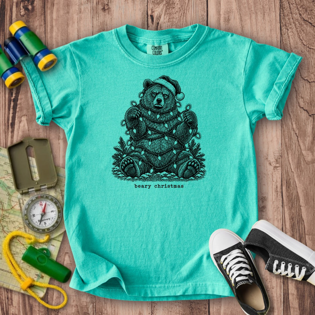 Beary Christmas Kids Cotton T-Shirt