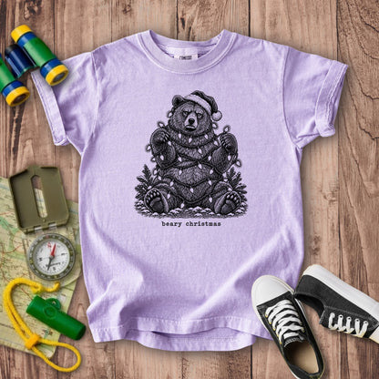 Beary Christmas Kids Cotton T-Shirt