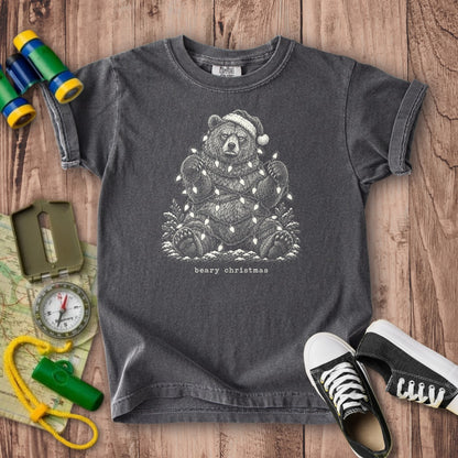 Beary Christmas Kids Cotton T-Shirt