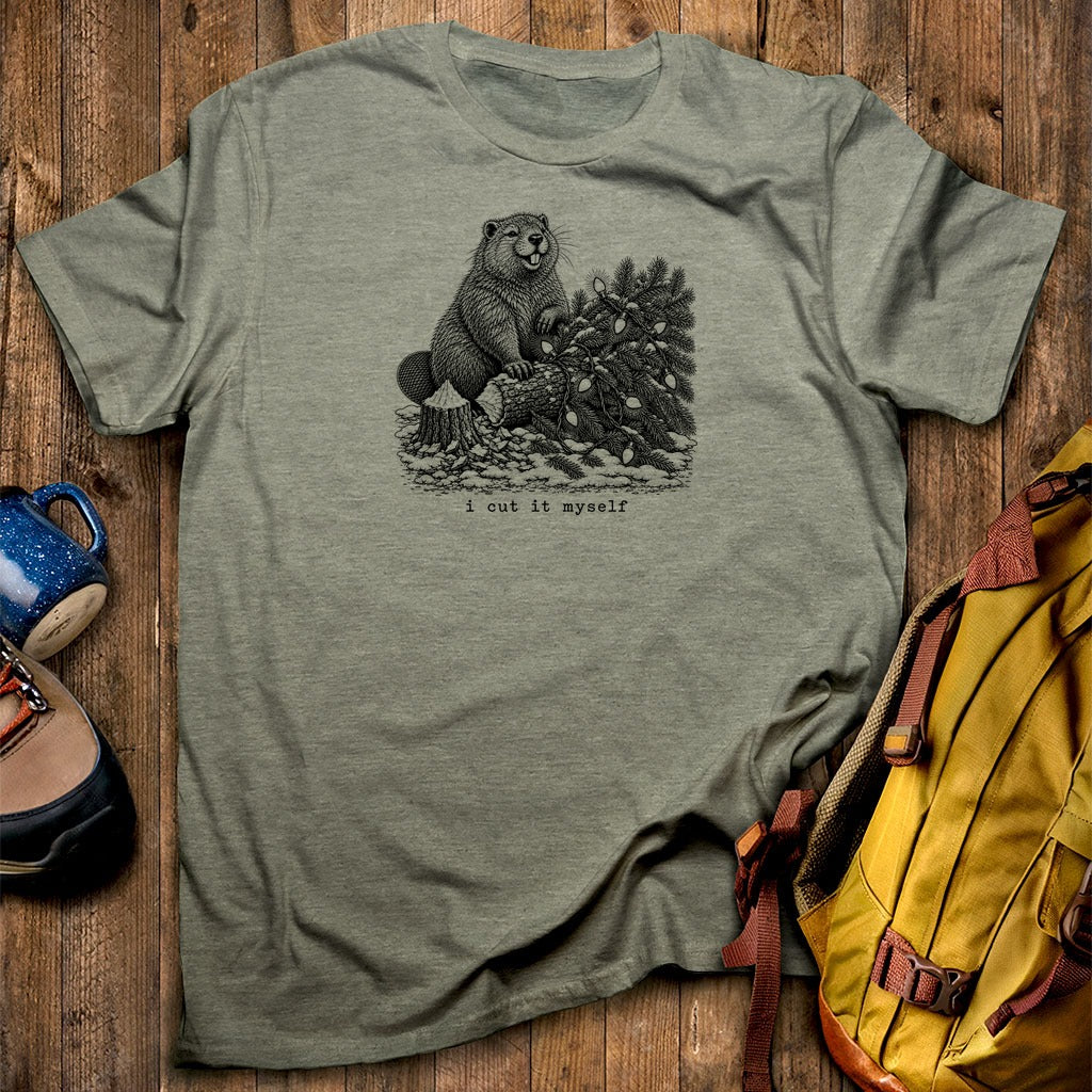 I Cut It Myself Beaver T-Shirt