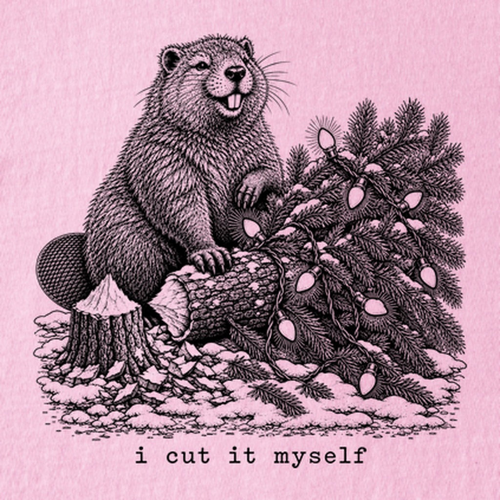 I Cut It Myself Beaver Kids Cotton T-Shirt