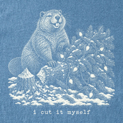 I Cut It Myself Beaver Kids Cotton T-Shirt