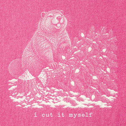 I Cut It Myself Beaver Kids Cotton T-Shirt
